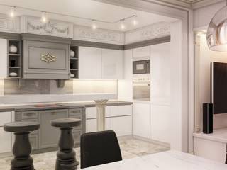 Private apartment in Moscow , E_interior E_interior Cucina in stile classico