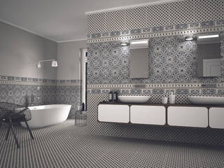 Karaja, The Baked Tile Company The Baked Tile Company Modern bathroom
