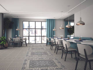 Karaja, The Baked Tile Company The Baked Tile Company Modern dining room