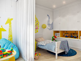 Скандинавская эклектика, CO:interior CO:interior Dormitorios infantiles de estilo escandinavo