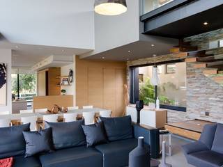 House in Blair Atholl Nico Van Der Meulen Architects Ruang Keluarga Modern