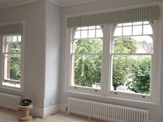 Private Residence - Dulwhich Made to Measure Roman Blinds, WAFFLE Design WAFFLE Design Fenêtres & Portes modernes