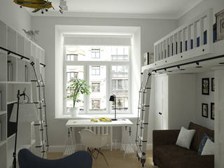 ​Комната молодого человека, artemuma - архитектурное бюро artemuma - архитектурное бюро Детская комнатa в скандинавском стиле