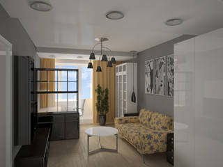 квартира для молодой семьи, artemuma - архитектурное бюро artemuma - архитектурное бюро Гостиная в стиле минимализм