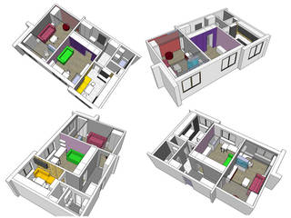 квартира для молодой семьи, artemuma - архитектурное бюро: в современный. Автор – artemuma - архитектурное бюро, Модерн