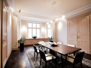 Projekt jadalni z kompleksowym wyposażeniem, Anna Buczny PROJEKTOWANIE WNĘTRZ Anna Buczny PROJEKTOWANIE WNĘTRZ Classic style dining room