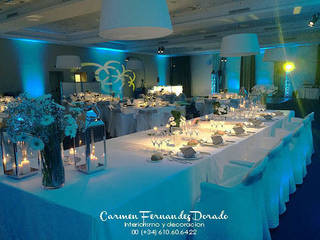 Eventos , Carmen Fernandez Interiorismo y Eventos Carmen Fernandez Interiorismo y Eventos ミニマルデザインの リビング