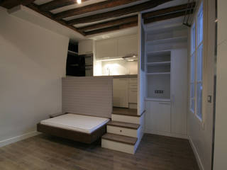 Studio malin de 17m2, atelier instant t atelier instant t Modern Bedroom