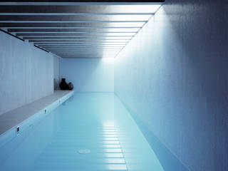 A 700 m2 House: Long House, Keith Williams Architects Keith Williams Architects Minimalistische Pools