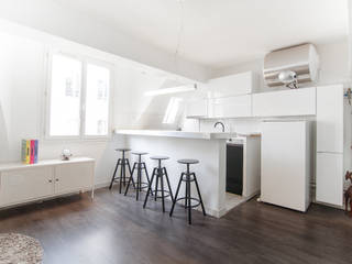 Appartement Paris 02, Jérôme EINBINDER Jérôme EINBINDER Cocinas de estilo moderno