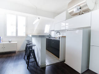 Appartement Paris 02, Jérôme EINBINDER Jérôme EINBINDER Cocinas de estilo moderno