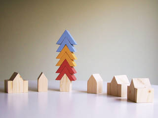 Casa Kubaa speelblokken & Puntdak Speelvormen , Stoerrr - Kids Concepts Stoerrr - Kids Concepts Детская комната в стиле модерн