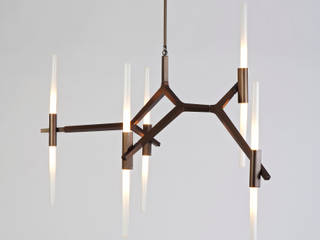 Agnes Chandelier - 10 Lights by Lindsey Adelman for Roll & Hill, Triode Triode Modern houses