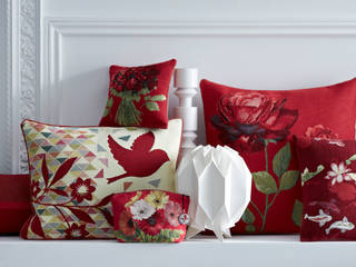 Cushions - Passion Red Tissage Art de Lys クラシカルスタイルの 寝室 テキスタイル