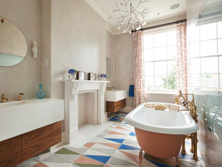 Drummond's Case Study: London Townhouse, Notting Hill homify Bagno in stile rustico Vasche & Docce