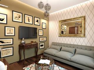 Гостевая комната в английском стиле. Кофейная гостиная., K-Group K-Group Living room