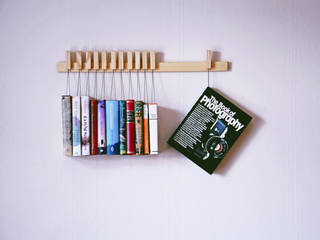 Book rack in Ash, agustav agustav Livings de estilo minimalista
