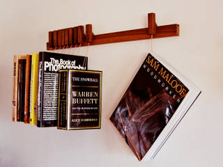Book rack in Walnut, agustav agustav Baños de estilo minimalista