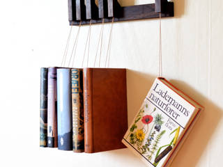Mini book rack in Fumed Oak, agustav agustav 客廳
