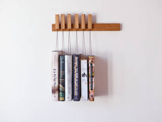 Mini book rack in Oak, agustav agustav 走廊 & 玄關