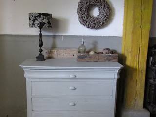 Brocante (baby) commode, antiek en Frans, Were Home Were Home Kamar Bayi/Anak Gaya Rustic