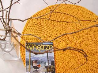 Handmade crochet rug, crochet carpet, round rug, knitted carpet, knitted rug, model COPENHAGEN, RENATA NEKRASZ art & design RENATA NEKRASZ art & design Floors