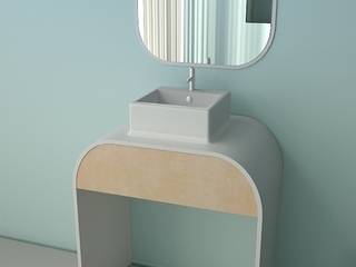 Melt Concept, Tirdad Kiamanesh Tirdad Kiamanesh Minimalistyczna łazienka