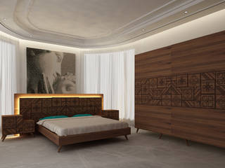 Moroccan Inspired Bedroom, Inan AYDOGAN /IA Interior Design Office Inan AYDOGAN /IA Interior Design Office Bedroom