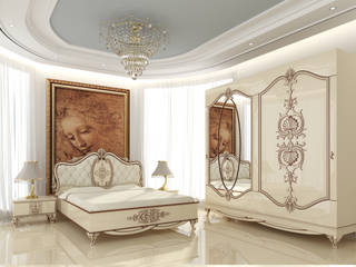 White Avangarde Bedroom ( http://www.eronur.com/ ), Inan AYDOGAN /IA Interior Design Office Inan AYDOGAN /IA Interior Design Office Bedroom