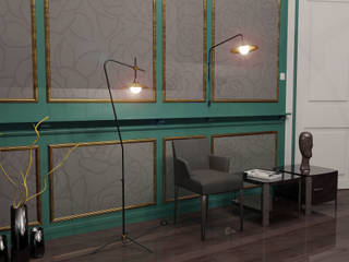 Floor Lamp S-1, Intuerilight Intuerilight Pasillos, vestíbulos y escaleras de estilo minimalista