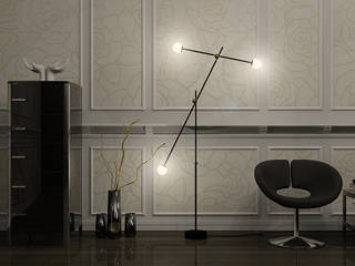 Floor Lamp T-3 (FT-3), Intuerilight Intuerilight Salones de estilo moderno