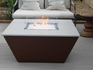 Aztec Gas Fire Table - Cotswold, Rivelin Rivelin Taman Modern