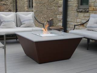 Aztec Gas Fire Table - Cotswold Rivelin Modern Garden Fire pits & barbecues