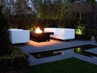 Bahama Gas Fire Table - Doncaster Rivelin Jardines modernos: Ideas, imágenes y decoración Parrillas