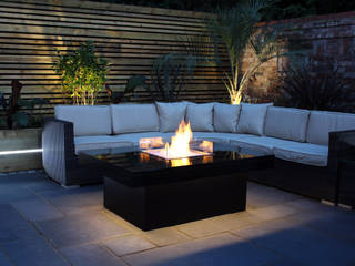 Madrid Gas Fire Table - Warrington Rivelin Jardines de estilo moderno Parrillas