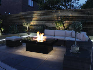Madrid Gas Fire Table - Warrington Rivelin Modern garden Fire pits & barbecues