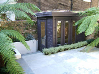 Contemporary Garden Office Garden Affairs Ltd Bureau moderne