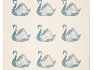 Swan tea towel, Volpe and Volpe Volpe and Volpe Modern kitchen