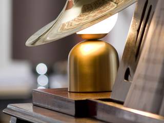 Table Lamp Bonbon with disc ( Brass / Copper ), Intuerilight Intuerilight Modern style bedroom