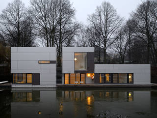 Hausboot am Eilbekkanal Hamburg, DFZ Architekten DFZ Architekten Klassieke huizen