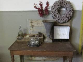 Antieke Franse eiken tafel, Were Home Were Home Ruang Makan Gaya Rustic