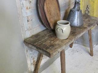 Oude stoere sidetable van hout, Were Home Were Home Ruang Makan Gaya Rustic