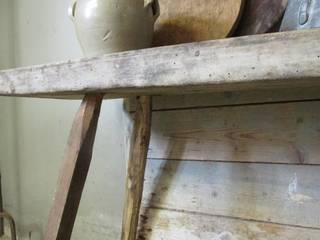 Oude stoere sidetable van hout, Were Home Were Home Ruang Makan Gaya Rustic