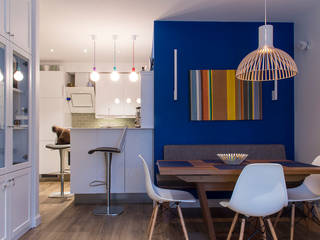 Квартира в ЖК Новая Скандинавия, projectorstudio projectorstudio Scandinavian style dining room
