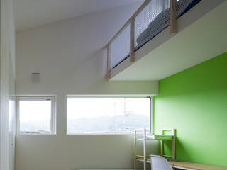 BOX + 庭 + BOX, 一級建築士事務所 Atelier Casa 一級建築士事務所 Atelier Casa Modern study/office