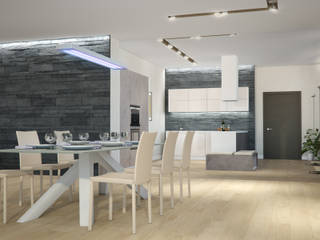 Квартира в жилом комплексе AQUAMARINE, Center of interior design Center of interior design Scandinavian style dining room