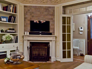 Italian provence - Interior design od the Villa in Italian Riviera, NG-STUDIO Interior Design NG-STUDIO Interior Design Mediterranean style living room