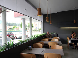 Basilio's Caffé, Vila Verde, Braga, Vítor Leal Barros Architecture Vítor Leal Barros Architecture Espaços de restauração minimalistas