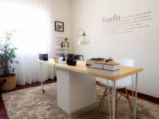 Escritório Preto no Branco, MUDA Home Design MUDA Home Design Scandinavian style study/office