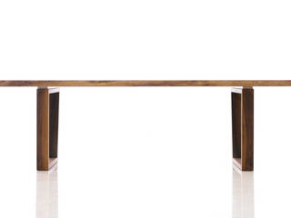 Walnut Slab Table, Moon studio Moon studio 모던스타일 다이닝 룸